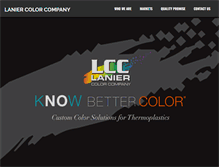 Tablet Screenshot of laniercolor.com